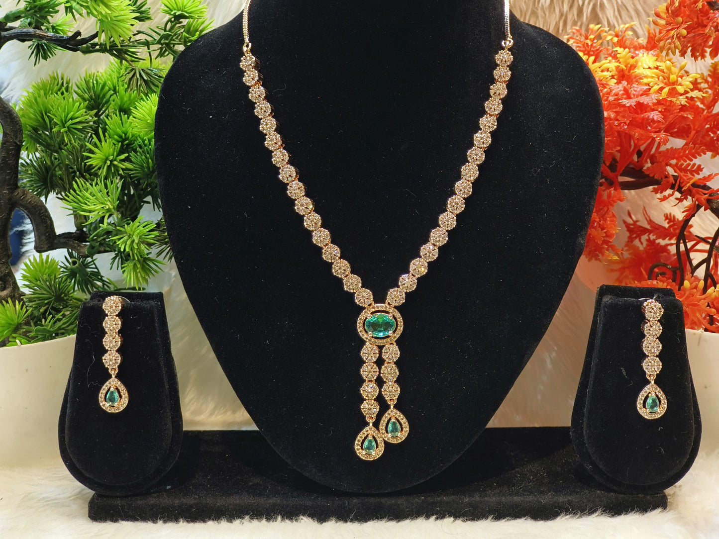 Casual Wear Artificial Jewellery Necklace and Earing Full set Available with COD