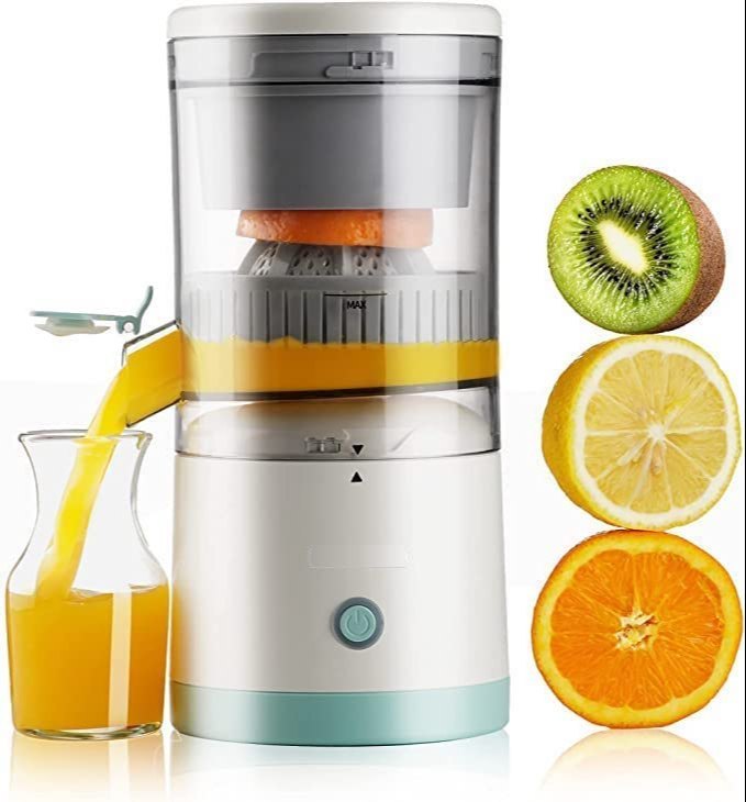 Portable Electric Citrus Juicer | High-Yield USB Rechargeable Orange, Lemon, and Lime Squeezer | Wireless Multi Color Juicer for Travel and Home Use