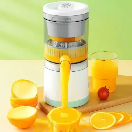 Portable Electric Citrus Juicer | High-Yield USB Rechargeable Orange, Lemon, and Lime Squeezer | Wireless Multi Color Juicer for Travel and Home Use