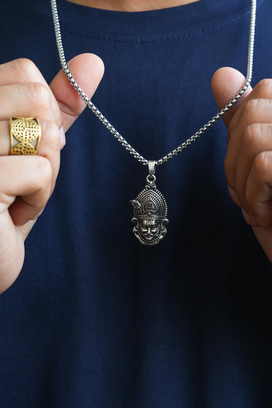 Khatu Shyam Maharaj Pendant with Chain