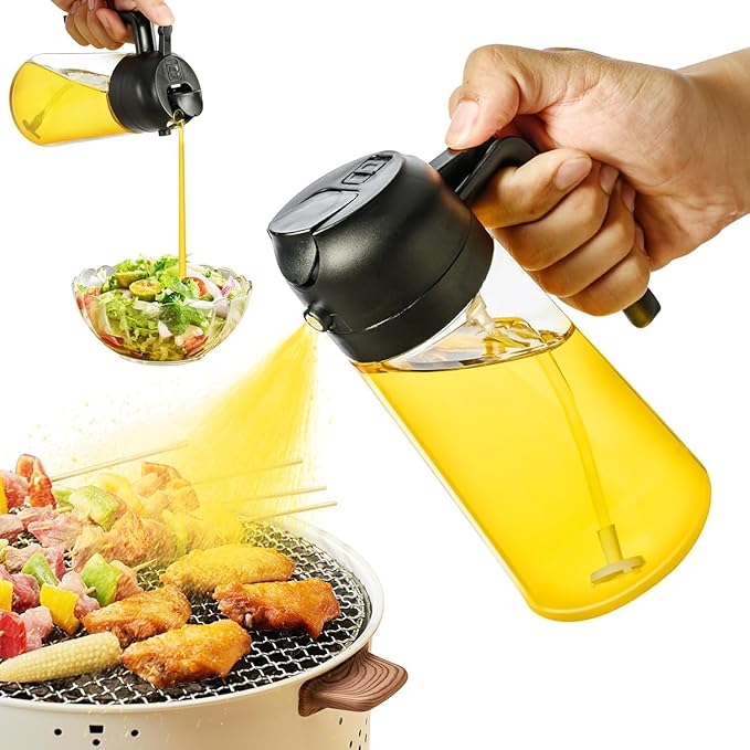 2 in 1 Olive Oil Sprayer and Oil Dispenser Bottle